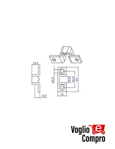 SUPPORTO STANDARD TEKNOS PER MOTORIDUTTORI D 35mm E D 45mmSUPPORTO STANDARD TEKNOS PER MOTORIDUTTORI D 35mm E D 45mmSUPPORTO STA