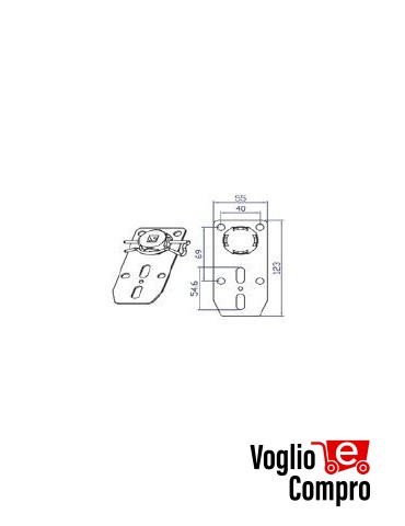 SUPPORTO per SROTOLAMENTO Tapparella TEKNOS