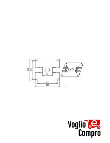 SUPPORTO Quadro per Motore LUX-T TEKNO'S
