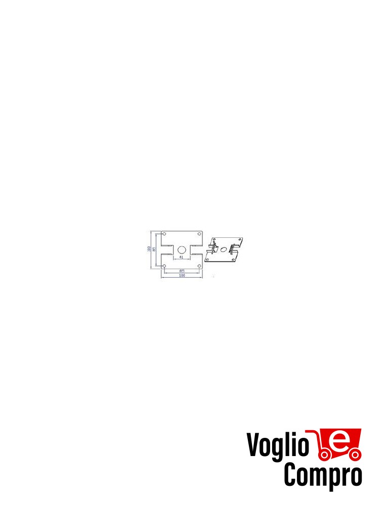 SUPPORTO Quadro per Motore LUX-T TEKNO'S