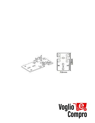 SUPPORTO Verticale asolato per Motore LUX -T TEKNO'S
