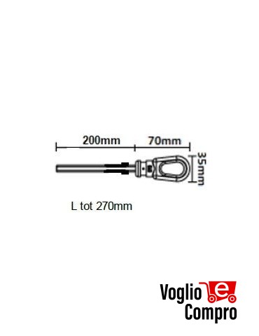 OCCHIOLO 200*70*35 ACCESSORIO TEKNOS PER TENDE DA SOLE