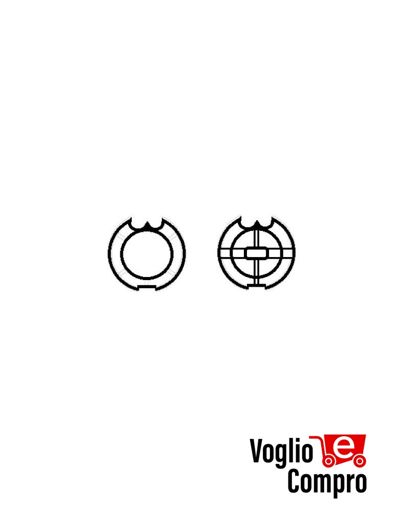 CORONA E PULEGGIA PER MOTORI TEKNO'S  Ø 45mm PER RULLO Ø73 Fitesol DO