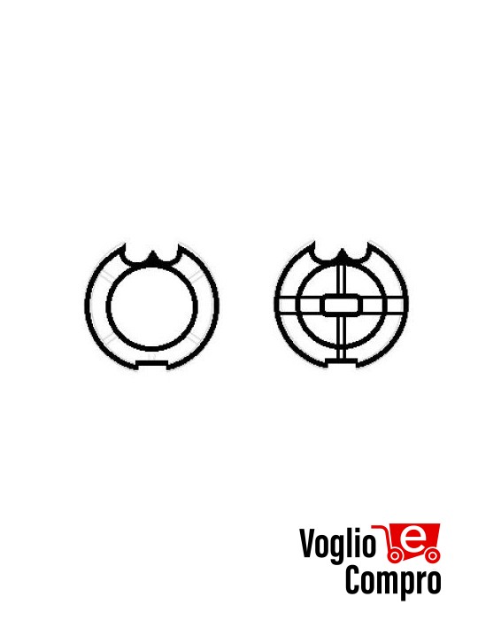 CORONA E PULEGGIA PER MOTORI TEKNO'S  Ø 45mm PER RULLO Ø80 Fitesol DO