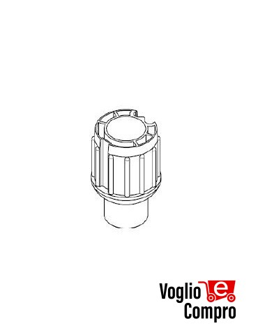 CALOTTA ZIP PER MOTORI TEKNO'S  Ø 45mm PER RULLO Ø80 Fitesol DO