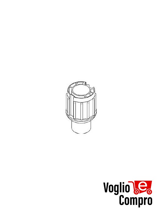 CALOTTA ZIP PER MOTORI TEKNO'S  Ø 45mm PER RULLO Ø80 Fitesol DO