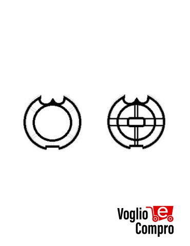 CORONA E PULEGGIA PER MOTORI TEKNO'S  Ø 45mm PER RULLO Ø85 Fitesol DO