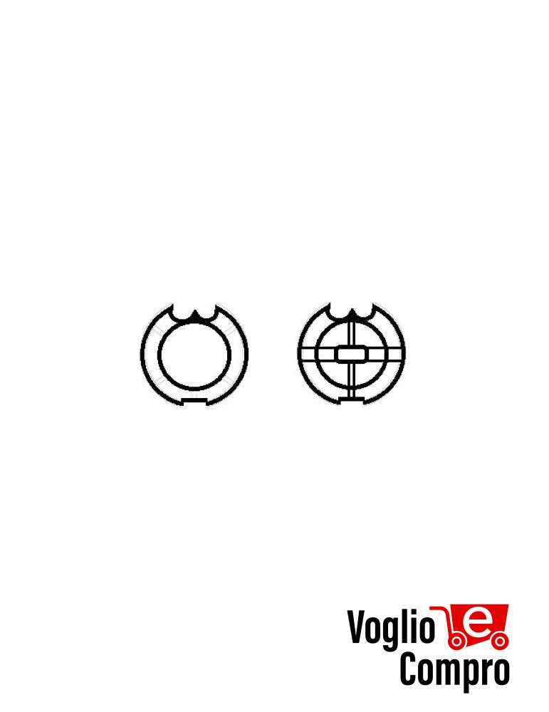 CORONA E PULEGGIA PER MOTORI TEKNO'S  Ø 45mm PER RULLO Ø85 Fitesol DO