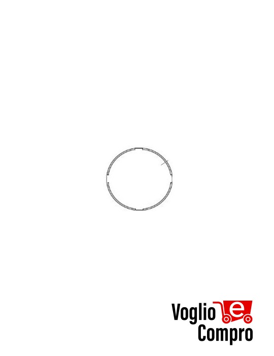 ADATTATORE PER CORONA SPESSORE DI COMPENSAZIONE PER MOTORI TEKNO'S Ø 45mm