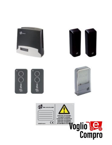 Kit Full TORQ800A-230V AUTOMAZIONE CANCELLO SCORREVOLE V2 TORQ800A-230V FINO 800 Kg