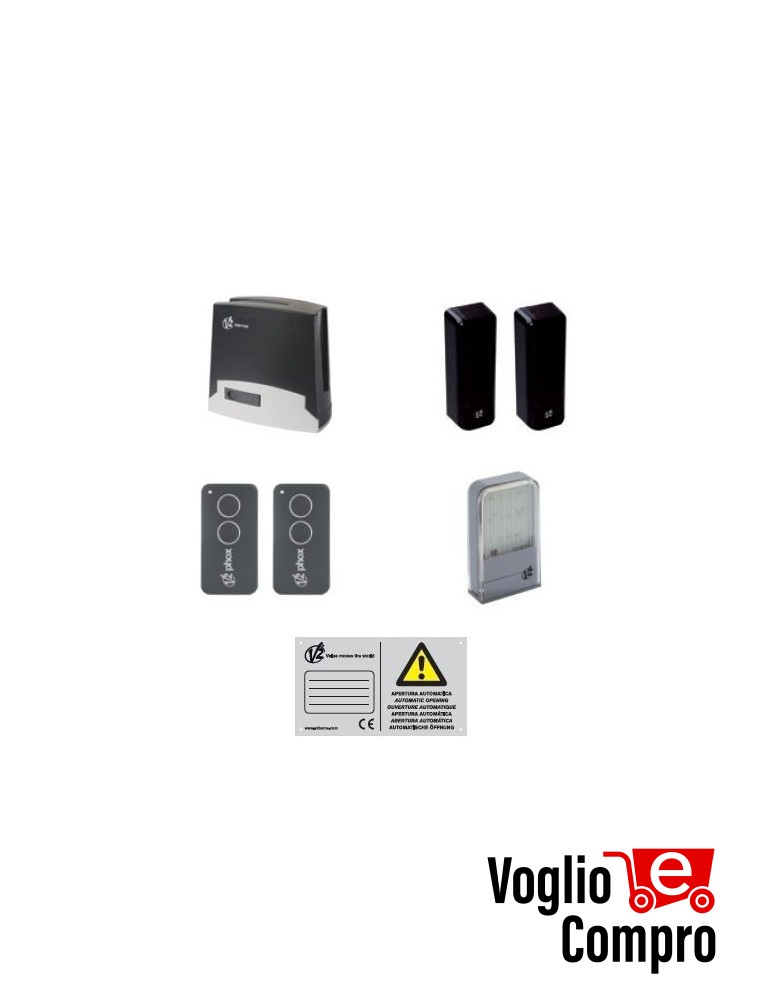 Kit Full TORQ800A-230V AUTOMAZIONE CANCELLO SCORREVOLE V2 TORQ800A-230V FINO 800 Kg