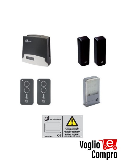 Kit Full TORQ800A-230V AUTOMAZIONE CANCELLO SCORREVOLE V2 TORQ800A-230V FINO 800 Kg