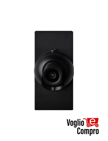 SPY360 AV45 TELECAMERA ORIENTABILE 360 A COLORI FRUTTO DA INCASSO NERO PER AVE SISTEMA 45