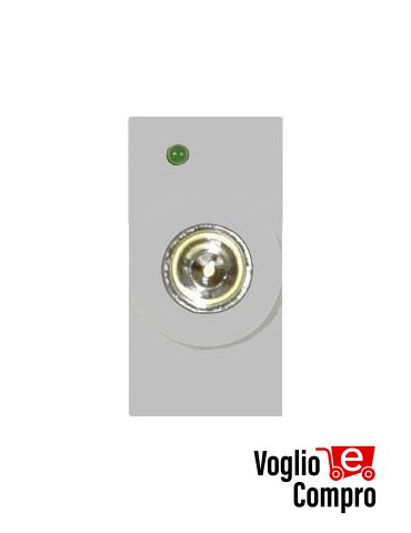 MEL VMAKA LAMPADA D'EMMERGENZA A LED FRUTTO DA INCASSO PER VIMAR ARKE' ARGENTO