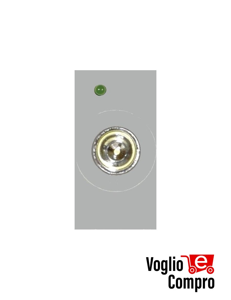 MEL MXGO G LUCE D'EMERGENZA A LED FRUTTO DA INCASSO PER BTICINO MATIX GO GRIGIO