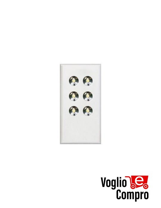 MEL6 VMLN B SENSORE CORPO ILLUMINANTE FRUTTO DA INCASSO BIANCO PER VIMAR LINEA