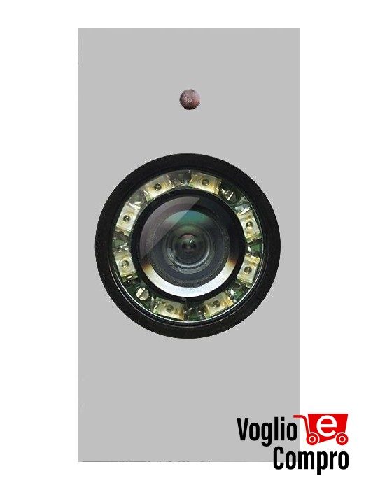 SPY IR VMAKA TELECAMERA COLORI CON IR FRUTTO DA INCASSO PER VIMAR ARKE' ARGENTO