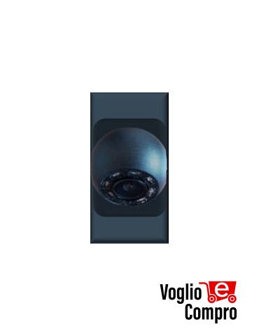 SPY H2  AV45 TELECAMERA COLORI +IR H2 FRUTTO DA INCASSO NERO PER AVE SISTEMA 45