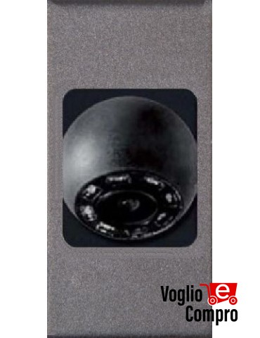 SPY H2 VMAKA TELECAMERA COLORI +IR H2 FRUTTO DA INCASSO PER VIMAR ARKE' ARGENTO