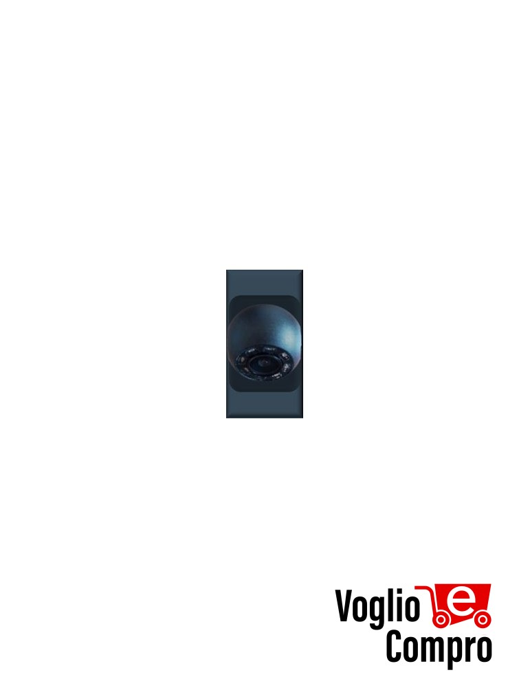 SPY H2 VMEK TELECAMERA COLORI +IR H2 FRUTTO DA INCASSO NERO PER VIMAR EIKON