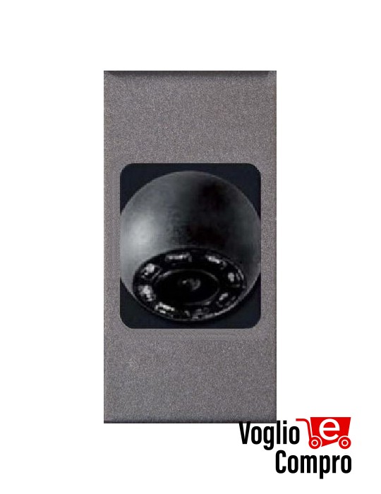 SPY H2 VMPL TELECAMERA COLORI +IR H2 FRUTTO DA INCASSO PER VIMAR PLANA SILVER