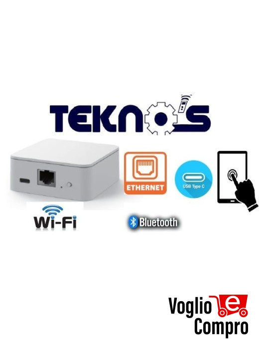 Router Wi-Fi per il comando con App di tutti i motori abbinati ai telecomandi e ricevitori TEKNOS