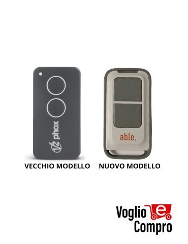 TRASMETTITORE V2 PHOX 2P PERSONAL PASS 433.92 MHz 2 CANALI  PROGRAMMABILE