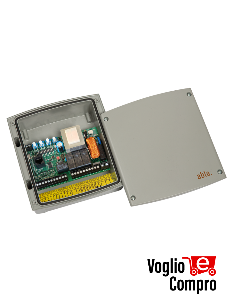 KIT 2 MOTORI CALYPSO V2 CENTRALE RADIOCOMANDO LAMPEGGIANTE X CANCELLO ANTA BATT.