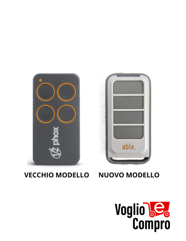 TRASMETTITORE PHOX 4P 868.30 MHz PERSONAL PASS 4 CANALI PROGRAMMABILE