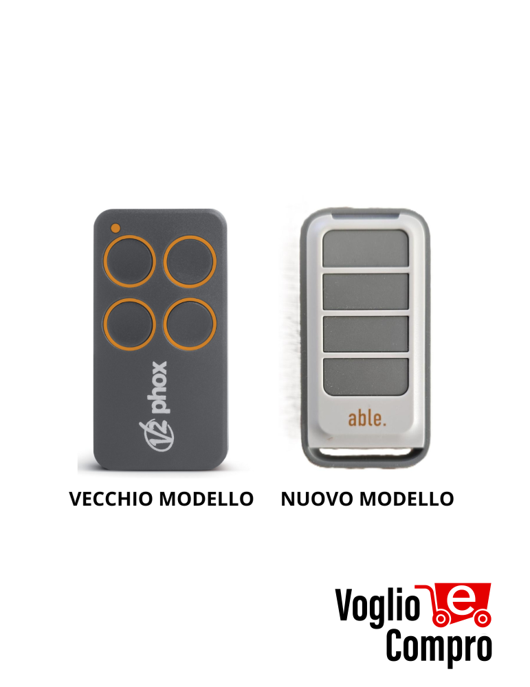 TRASMETTITORE PHOX 4P 868.30 MHz PERSONAL PASS 4 CANALI PROGRAMMABILE