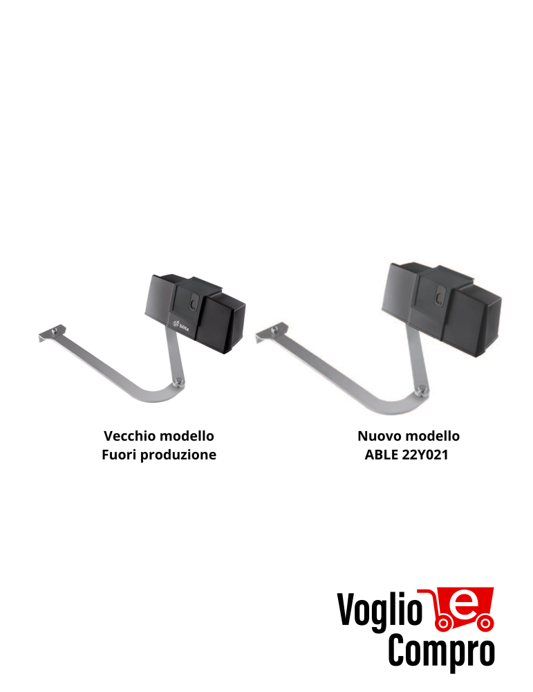 MOTORE BRACCIO ARTICOLATO V2 BLITZ 24V PER CANCELLO A BATTENTE ANTA MAX 3 MT