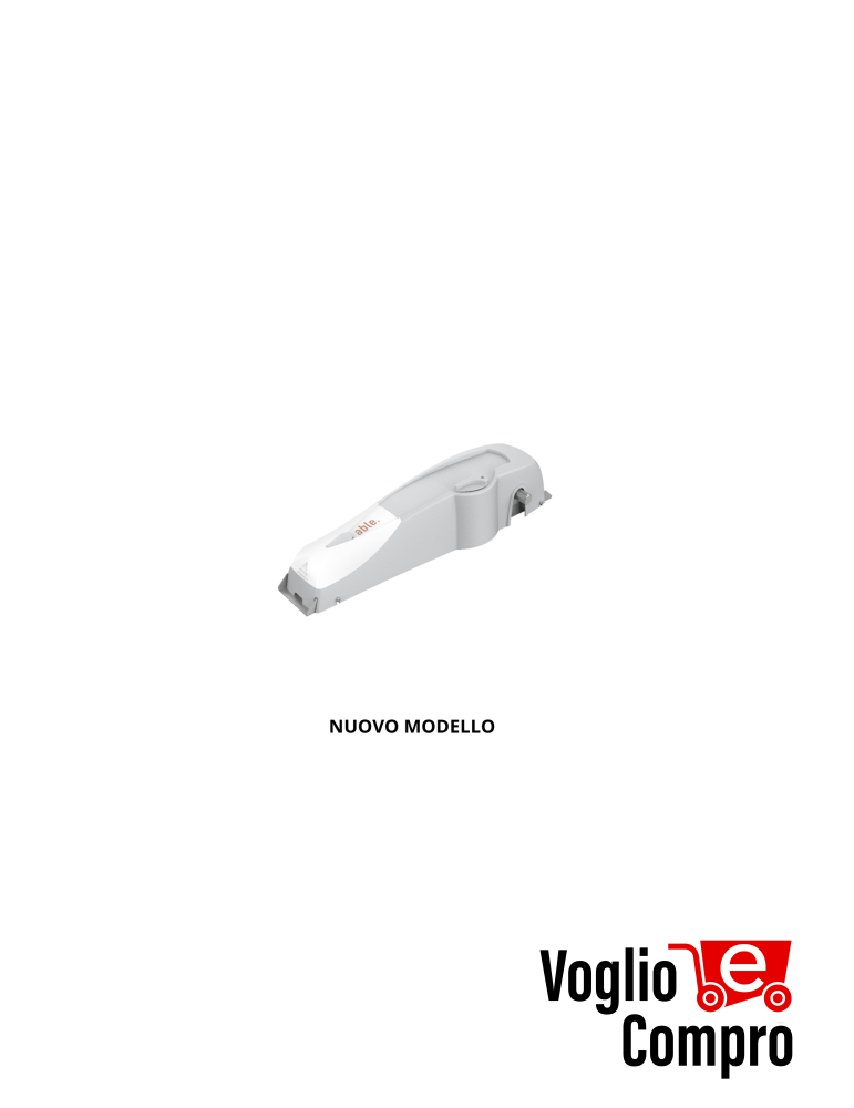 MOTORE V2 VEGA 230V CON  CENTRALE COMANDO A BORDO PER PORTE BASCULANTI FINO A 9 MQ