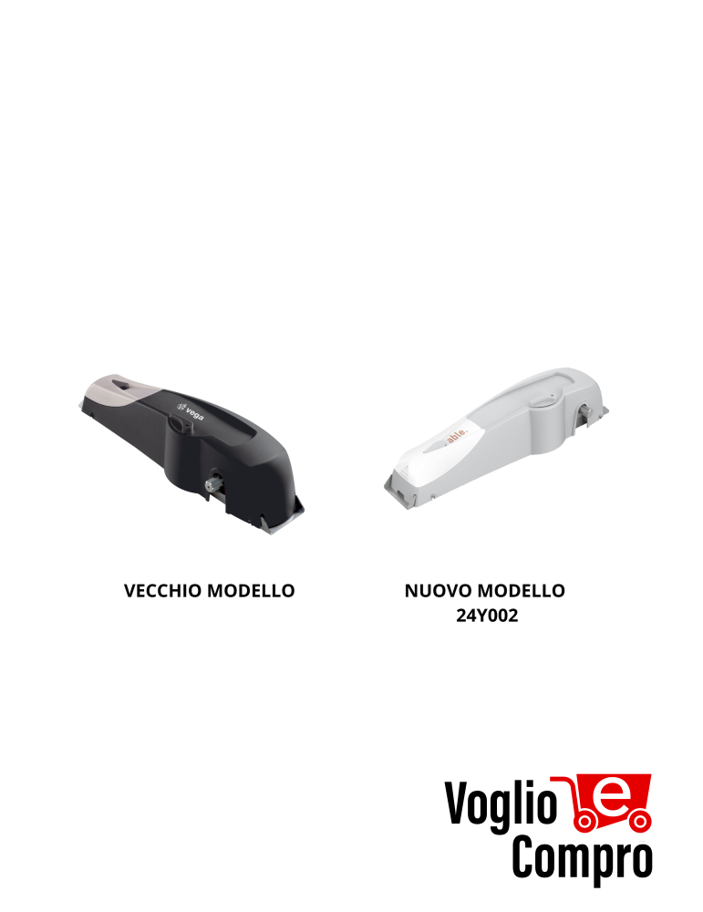 MOTORE V2 VEGA 230V PER PORTE BASCULANTI FINO A 9 MQ SENZA CENTRALE COMANDO