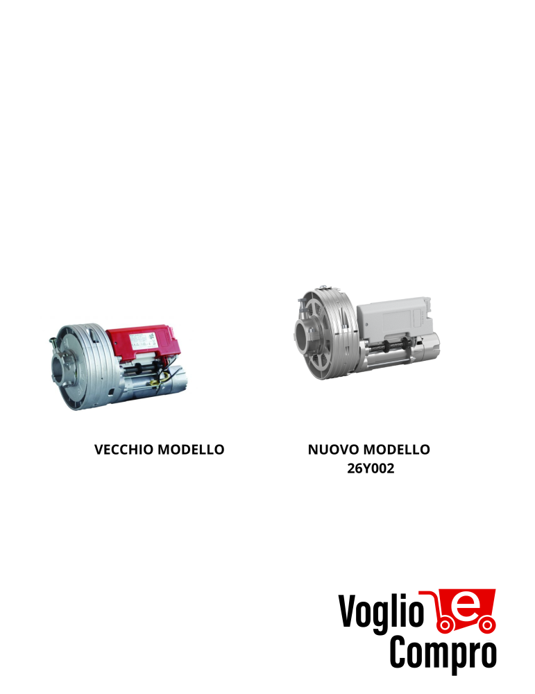 MOTORE ELETTROMECCANICO SENZA ELETTROFRENO V2 AGON 170 PER SERRANDA 170 Kg