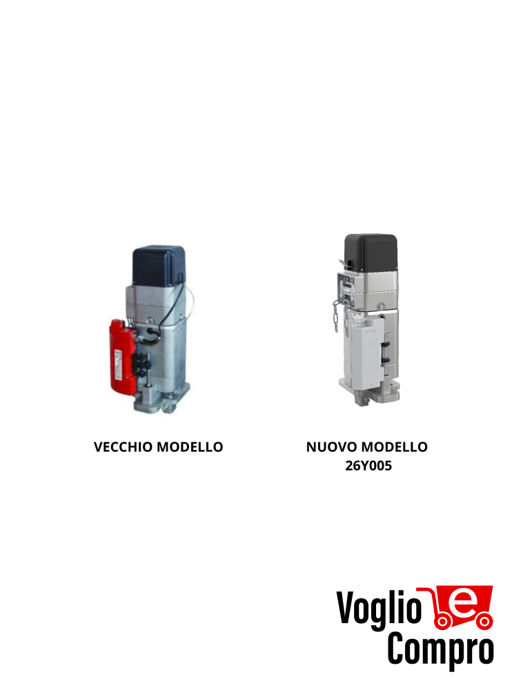 MOTORE ATTUATORE LATERALE V2 ULK 600 PER SERRANDE SENZA MOLLE DI COMPENSAZIONE