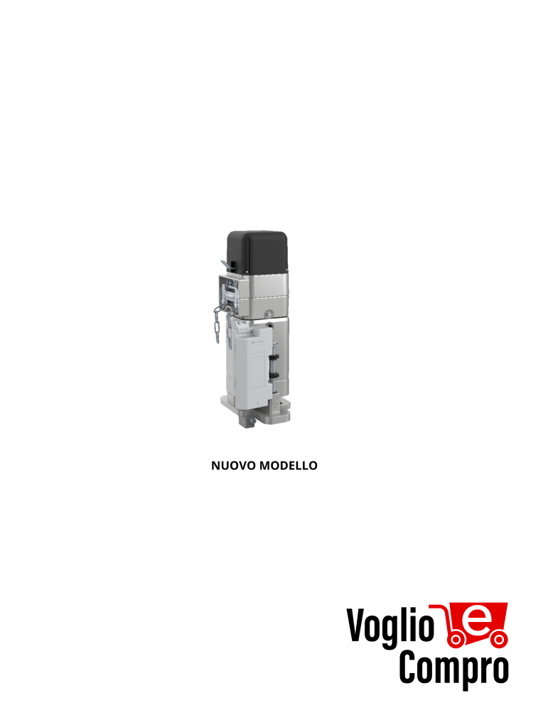 MOTORE ATTUATORE LATERALE V2 ULK 600 PER SERRANDE SENZA MOLLE DI COMPENSAZIONE