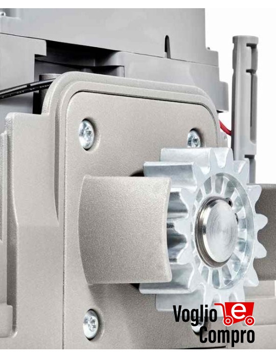MOTORIDUTTORE ELETTROMECCANICO IRREVERSIBILE 24V PER CANCELLI SCORREVOLI FINO   A 600KG