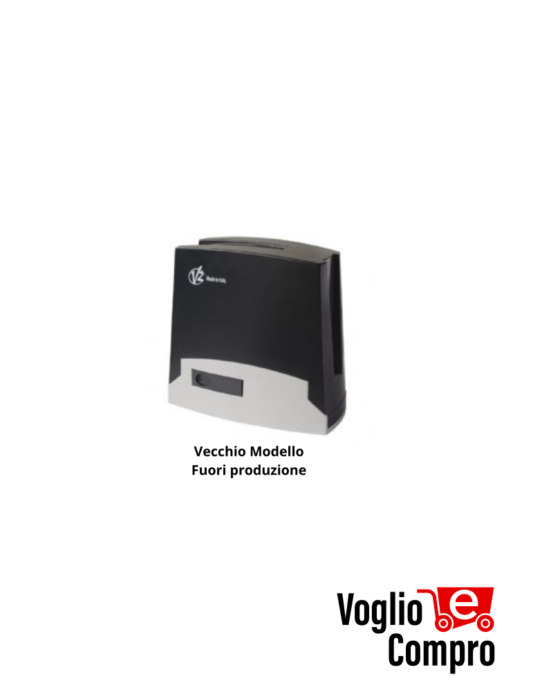 Motoriduttore elettromeccanico V2 ABLE 23Y007 SL MEDIUM 1500I ex AYROS 23C059 230V con inverter per cancelli scorrevoli 1500 Kg