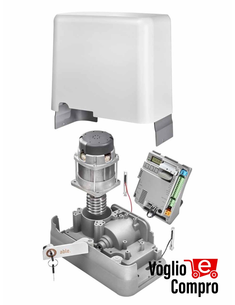 Motoriduttore elettromeccanico V2 ABLE 23Y007 SL MEDIUM 1500I ex AYROS 23C059 230V con inverter per cancelli scorrevoli 1500 Kg