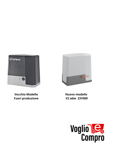Motoriduttore elettromeccanico V2 ABLE 23Y009 SL LARGE eX FORTECO 23E028 230V per cancelli scorrevoli fino a 2200 Kg