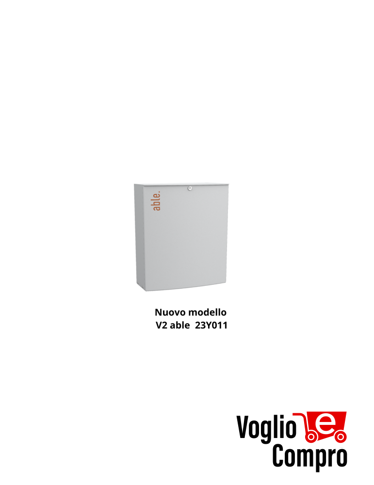 Motoriduttore elettromeccanico V2 ABLE 23Y011 SL XL 4000I ex HYPERFOR 23F003 con inverter per cancelli scorrevoli fino 4000 Kg