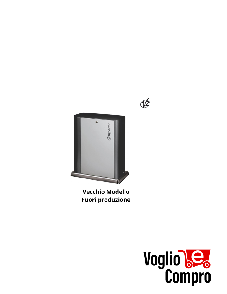 Motoriduttore elettromeccanico V2 ABLE 23Y011 SL XL 4000I ex HYPERFOR 23F003 con inverter per cancelli scorrevoli fino 4000 Kg