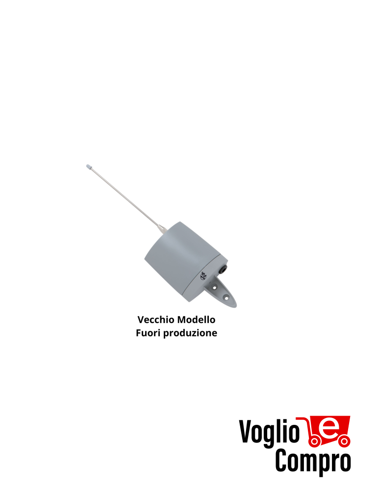 Ricevitore da esterno V2 WALLY 1 Canale 12/24V A 433,92 Mhz Morsettiera estraibile