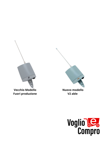 Ricevitore da esterno V2 WALLY 2 Canali 12/24V A 433,92 Mhz Morsettiera estraibile