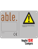 Cartello di Avviso V2 ABLE 16Y001