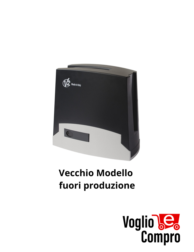 MOTORIDUTTORE ELETTROMECCANICO IRREVERSIBILE 24V PER CANCELLI SCORREVOLI FINO   A 400KG