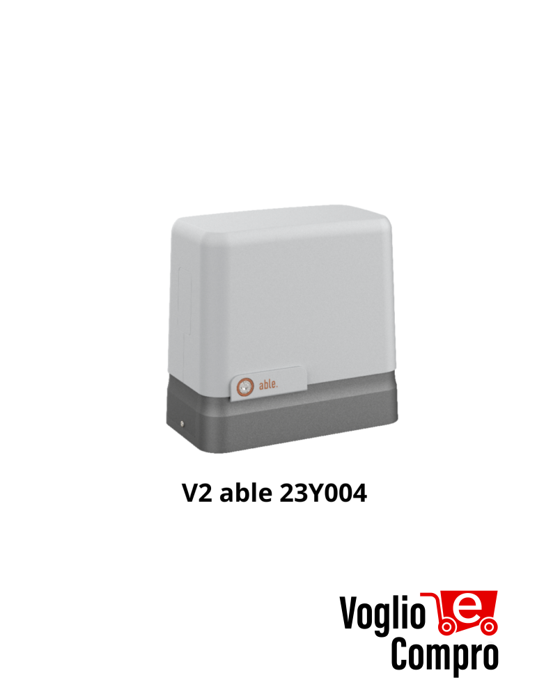MOTORIDUTTORE ELETTROMECCANICO V2 ABLE 23Y004 SL SMALL800 ex TORQ 23G004 ex AYROS 23C060  CANCELLI SCORREVOLI 230V FINO 800 Kg