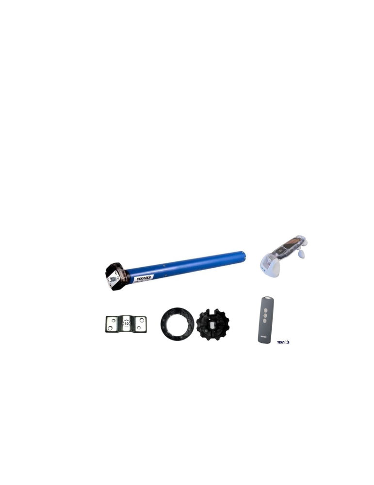 KIT MOTORE TUBOLARE T45MHR50 PER  TENDA DA SOLE  FINECORSA MECCANICO MANOVRA  DI SOCCORSO RADIO-INTEGRATO  D 45mm 95 KG 50Nm