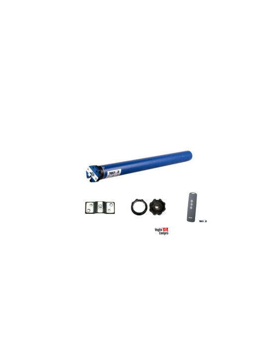 KIT MOTORE TUBOLARE RADIO TEKNOS T45MR40 PER AUTOMAZIONE TAPPARELLA AVVOLGIBILE D 45 mm 40Nm 75 KG