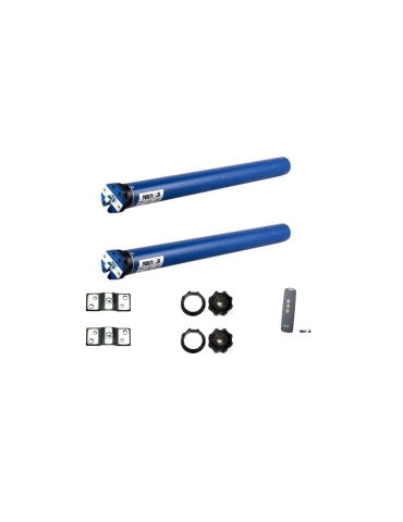 2 KIT MOTORE TUBOLARE RADIO TEKNOS T45MR40 PER AUTOMAZIONE TAPPARELLA AVVOLGIBILE D 45 mm 40Nm 75 KG